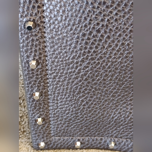 WHBM Envelope Clutch w/ Detachable Strap, Gray/Silver, NWOT - Picture 9 of 12